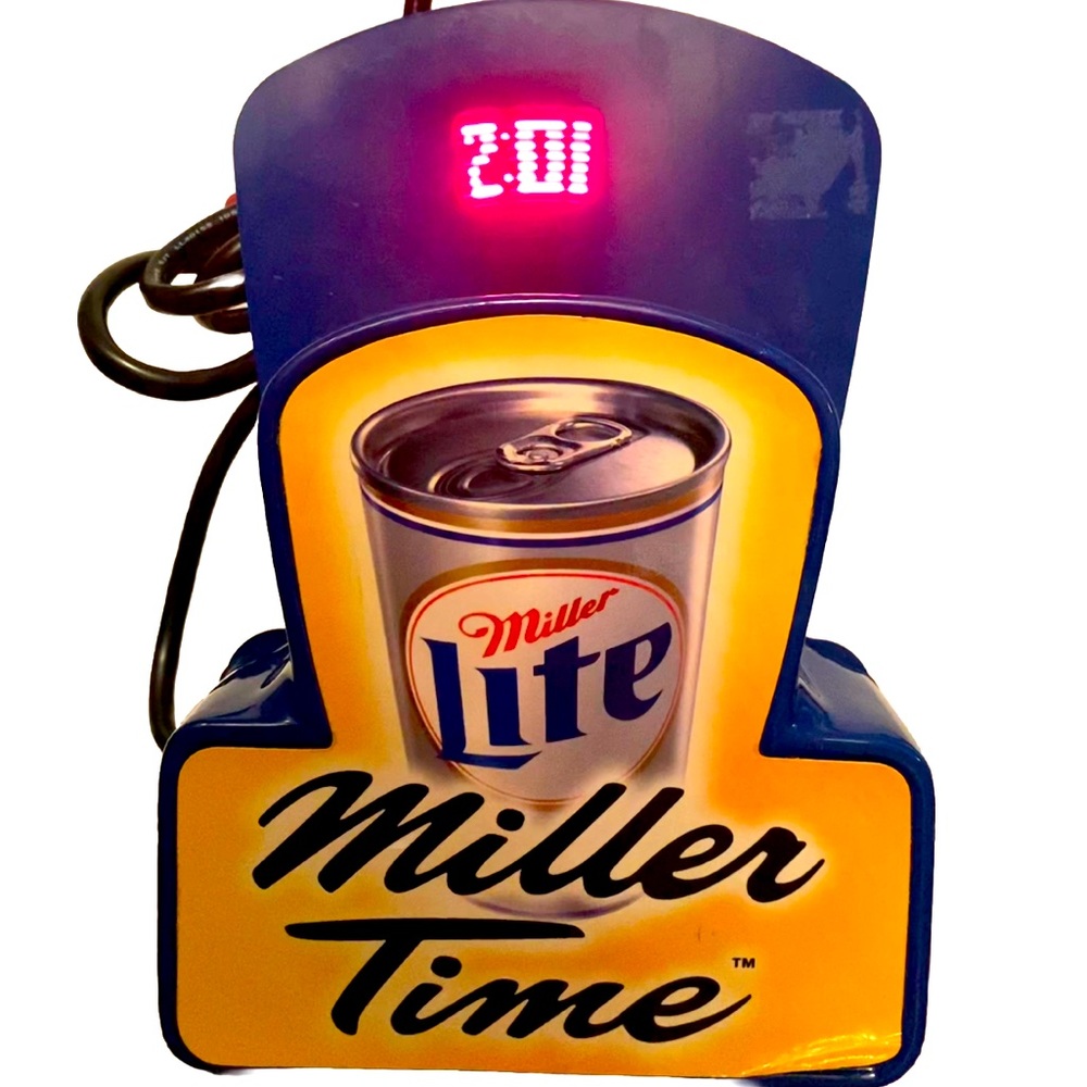 Vintage Working Miller Lite Clock